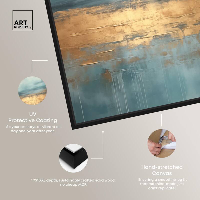 Cloudscape in Gold III Canvas by Art Remedy