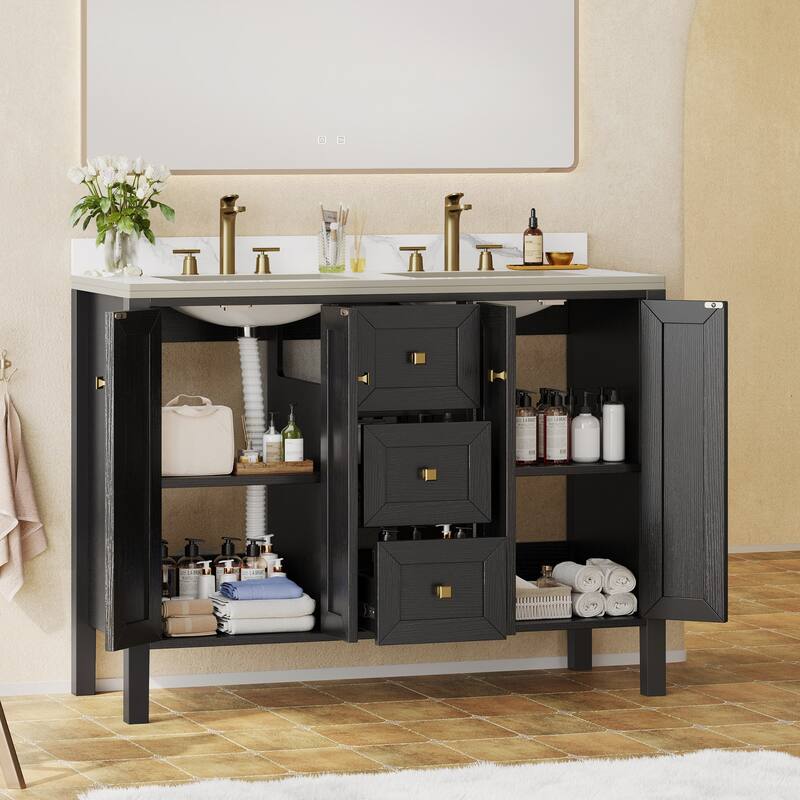 Moasis 36"/40"/ 47" Bathroom Vanity Cabinet with Sink