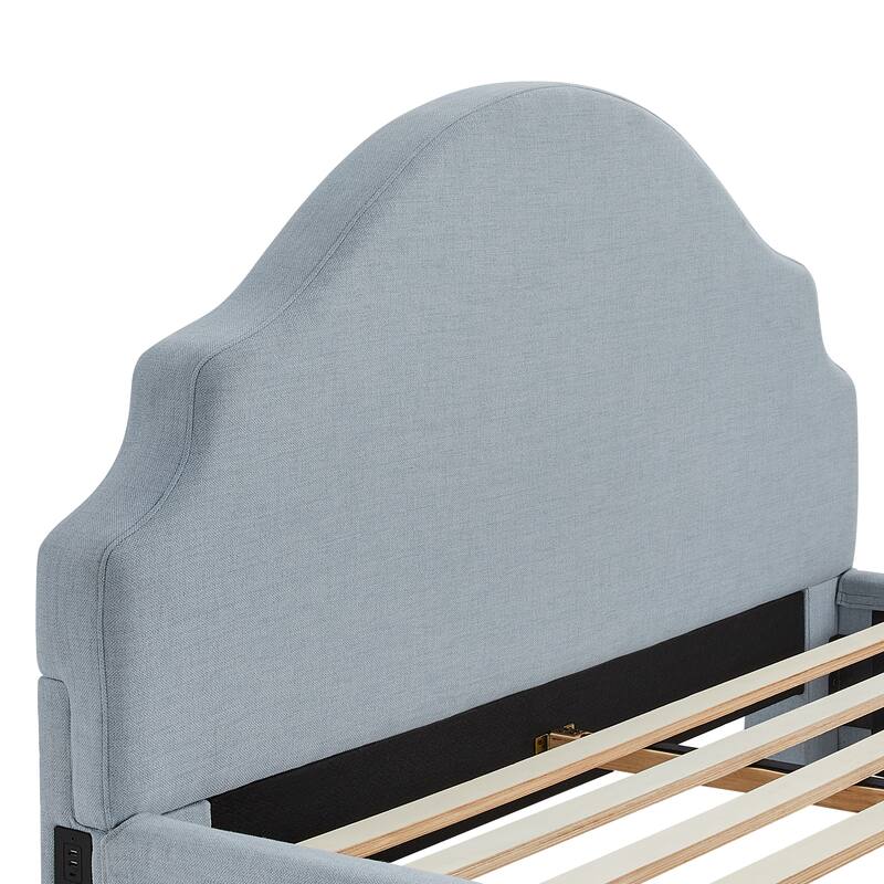 Canton Upholstered Queen Size Storage Bed