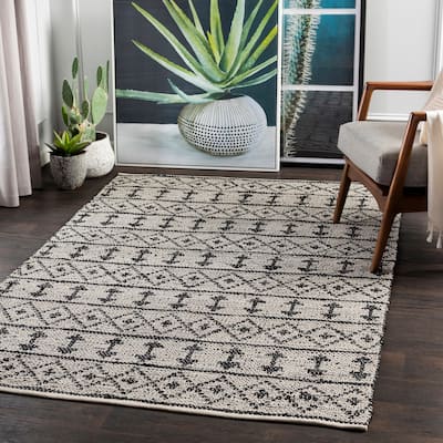 Artistic Weavers Klosse Global Leather/Cotton Handmade Area Rug