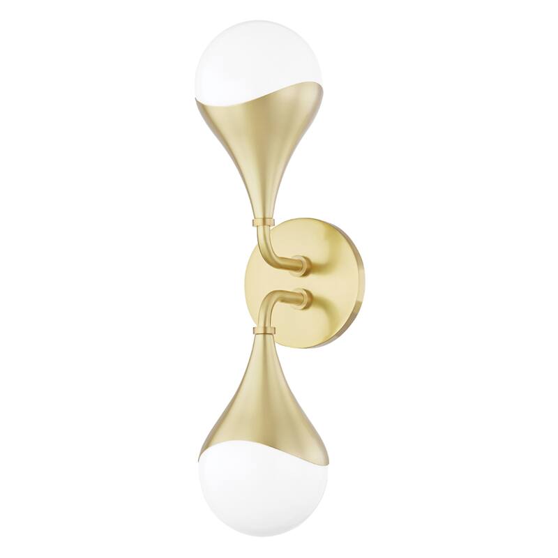 Mitzi by Hudson Valley Ariana LED Bath Bracket with Opal Glossy Glass