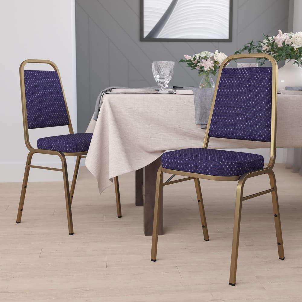4 Pack Trapezoidal Back Stacking Banquet Chair - 20.25"D x 17.5"W x 36"H
