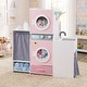 preview thumbnail 4 of 8, Gymax Wooden Kids Laundry Playset Pretend Toy Washing Machine w/