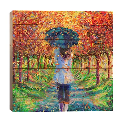 Colleen Print On Wood by Iris Scott - Multi-Color