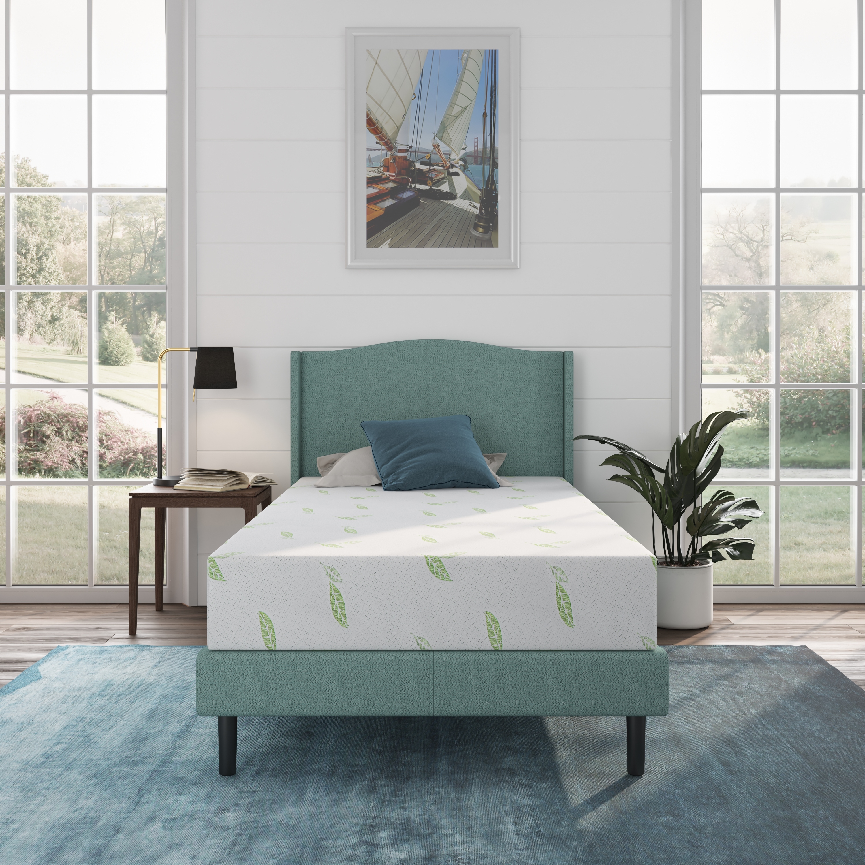 Zinus memory foam 8 inch green tea cheap mattress twin