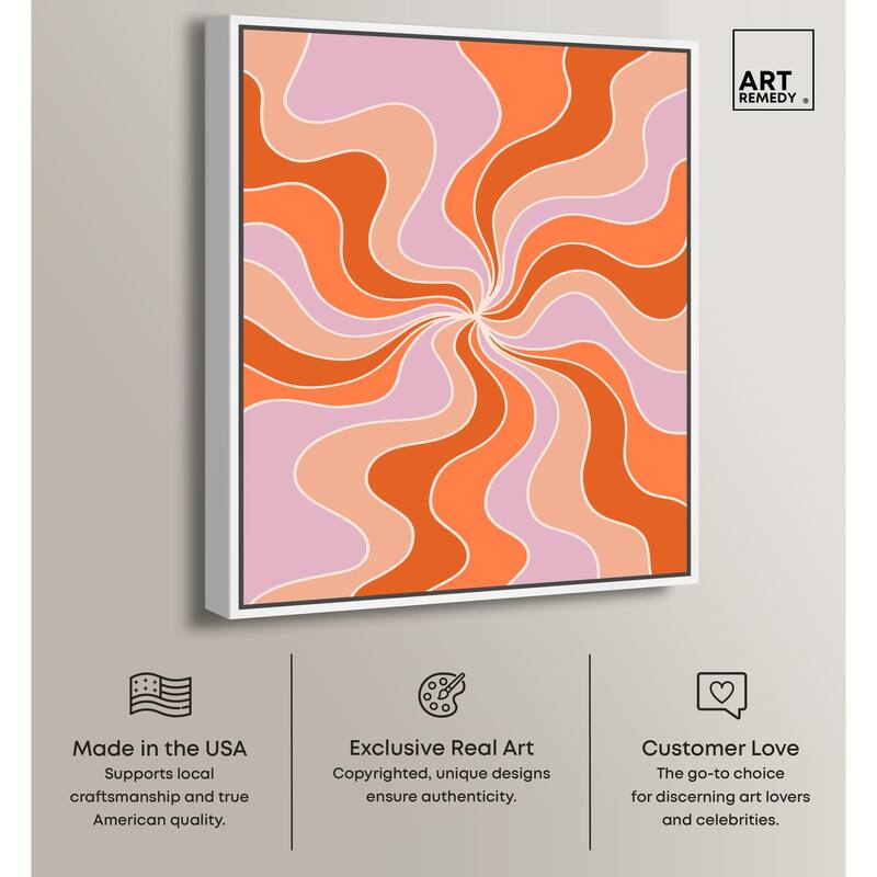 Carnaval Retro Curves II Canvas by Art Remedy