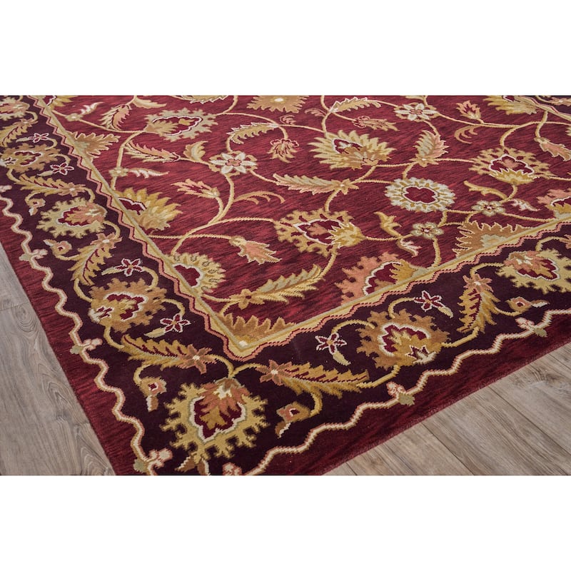 EXQUISITE RUGS ONE-OF-A-KIND Antique Weave Hand Knotted Brown Rug - 9'x12'