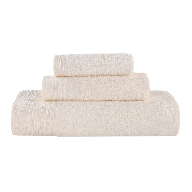 Superior Sierra Rayon From Bamboo Cotton Blend 3 Piece Bathroom Towel Set