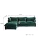 Modular Sectional Fabric Sofa,Extra Large L Shaped Couch with Reversible Chaise Modular Sectional Couch