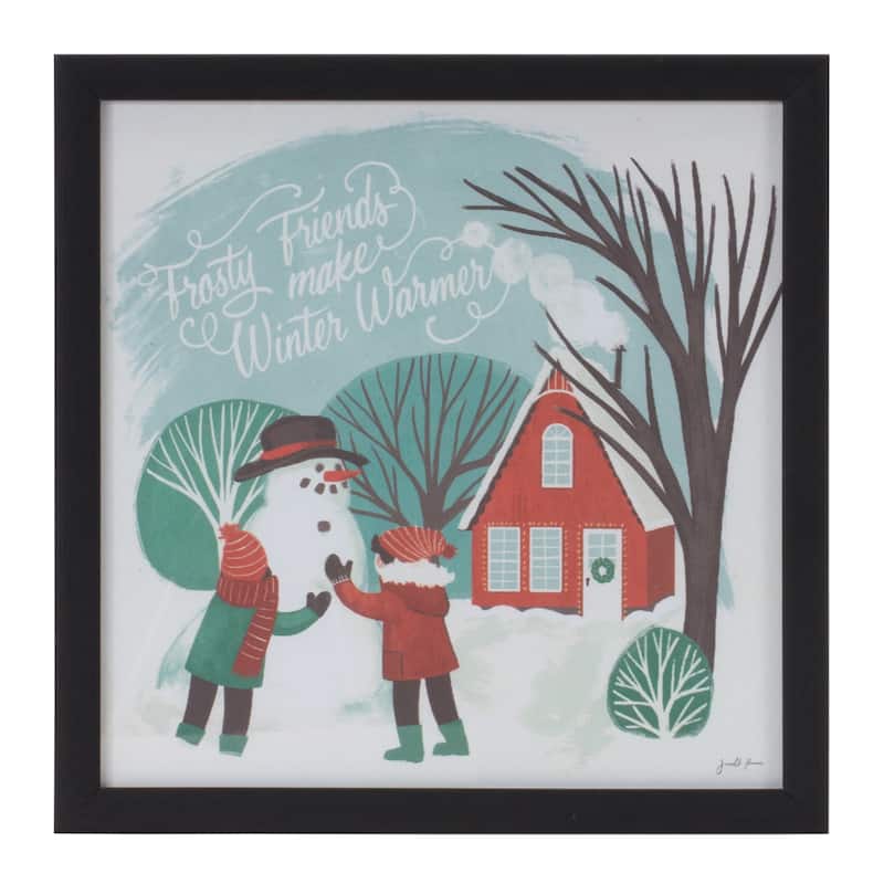 Framed Winter Scene Wall Art (Set of 3) On Sale Bed Bath & Beyond 37971286