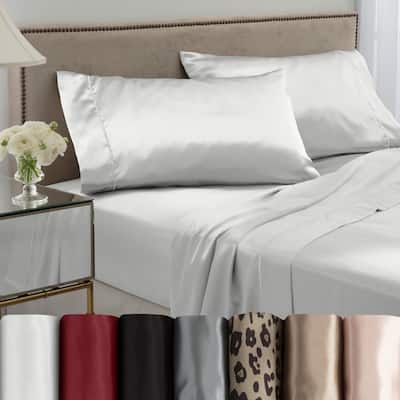 Martex Elegance Satin Merlot Sheet Set
