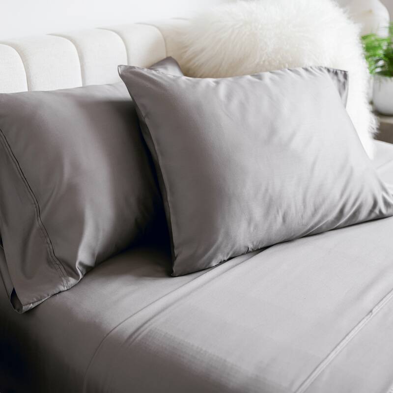 Jennifer Adams Botanical Dream 1000TC Bamboo Blend 4pc. Sheet Set - Quartz - King