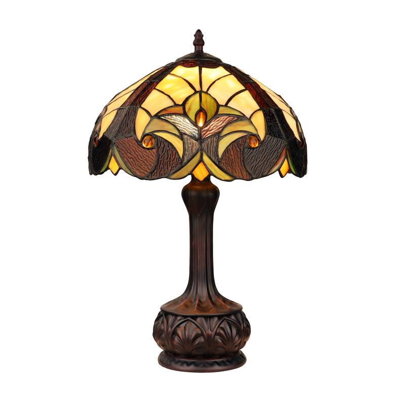 Tiffany Style Victorian Design 1 Light Table Lamp - 18.3 inches high