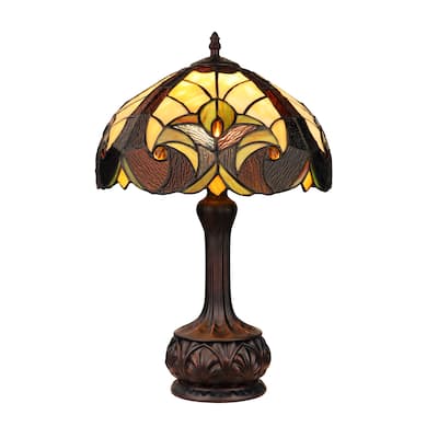 Tiffany Style Victorian Design 1 Light Table Lamp - 18.3 inches high
