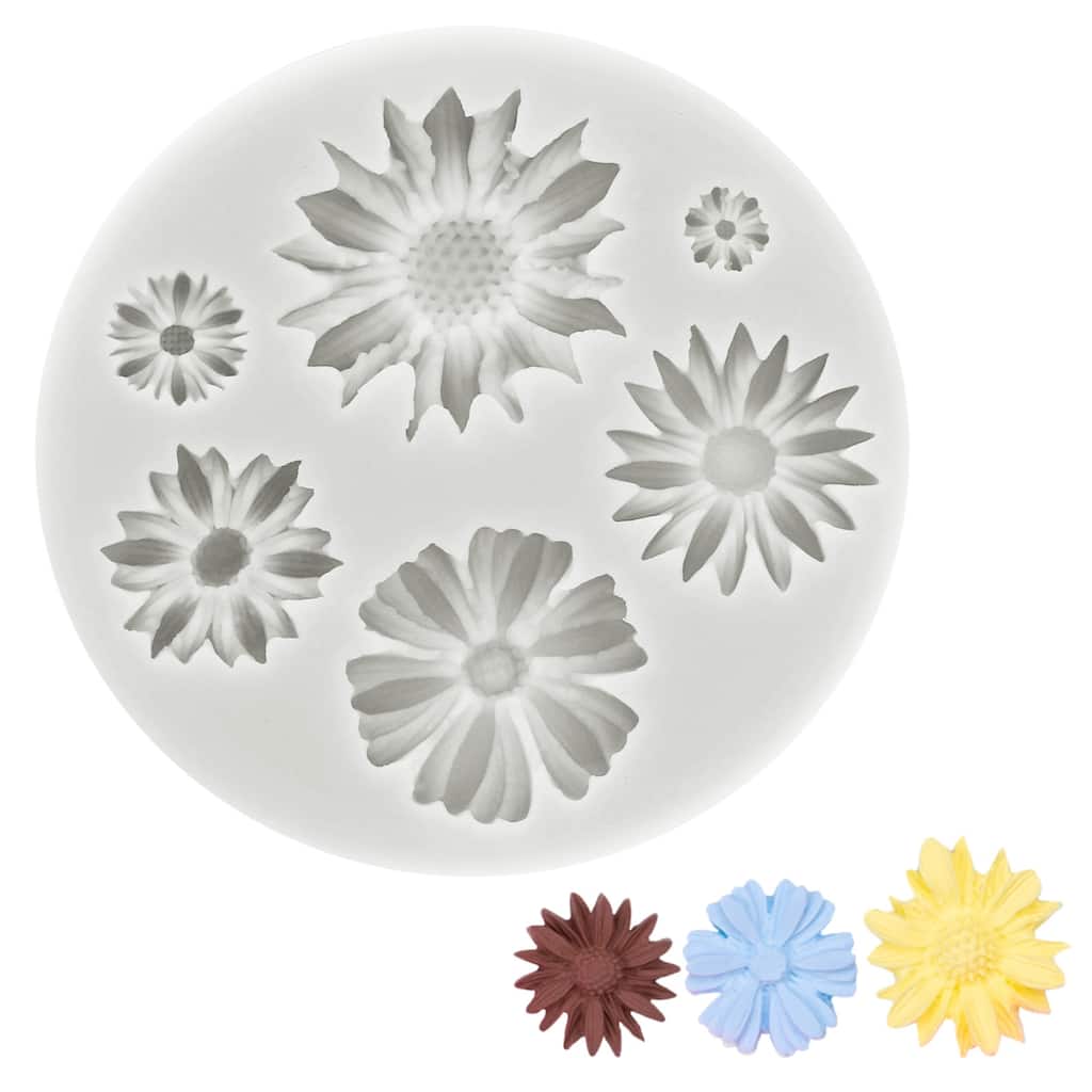 Sunflower Clay Molds, 1 Pcs Silicone Miniature Clay Molds