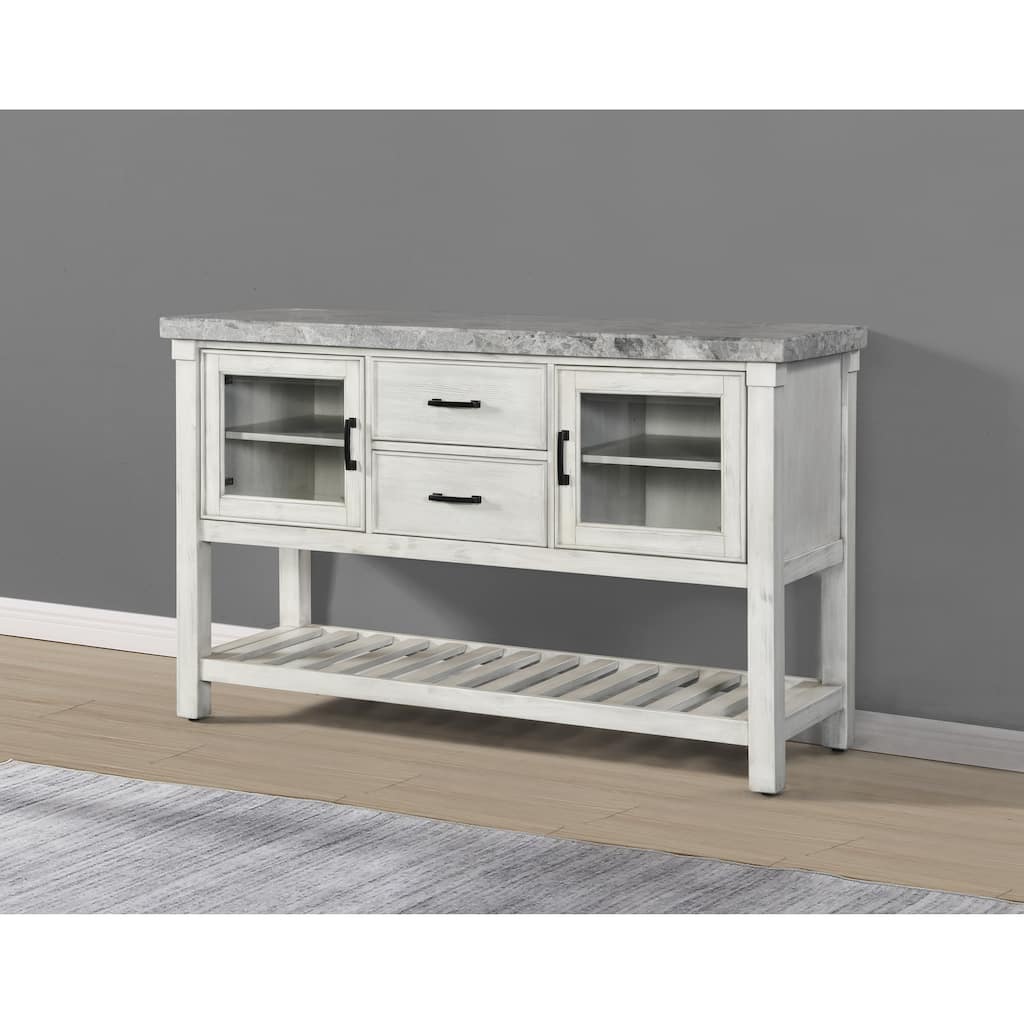 Canova - Marble Top Server - Gray