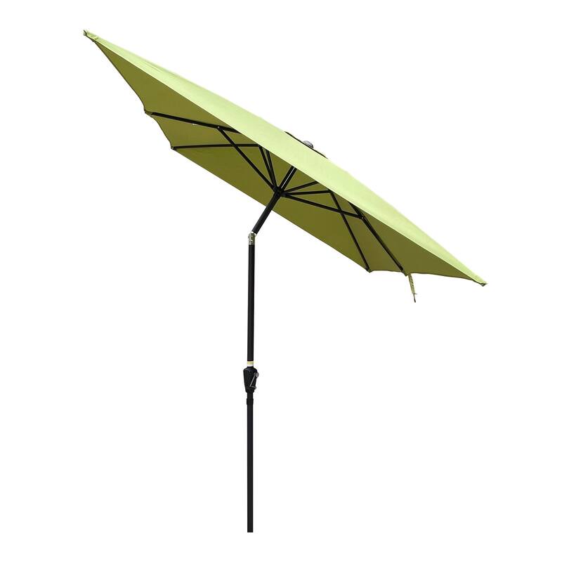9' Outdoor Patio Market Umbrella with Push Button Tilt and Crank