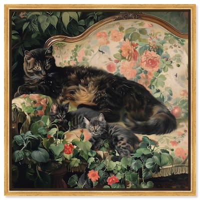 Lounging Cats II Canvas by Art Remedy