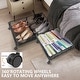 preview thumbnail 4 of 5, Innovaze Under Bed Storage Containers with Wheels, 2-Pack - Foldable Metal Rolling Organizers for Clothes, Bedding & Toys