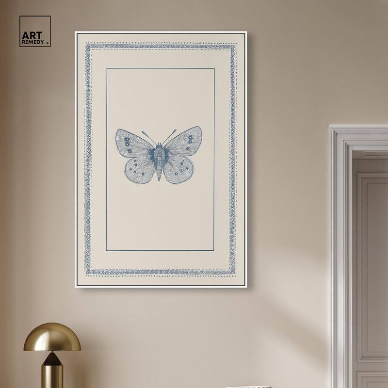 Blue Butterfly I Canvas by Art Remedy