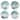 Certified International Shorebirds 6" Canape/Luncheon Plates, Set of 4 - 6" x 6" x 0.75