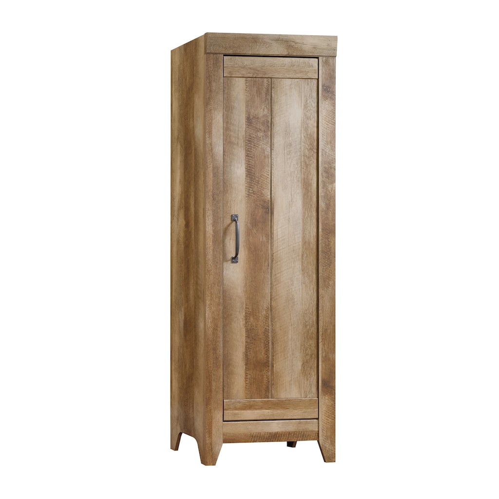 Narrow Storage Cabinet, Brown finish
