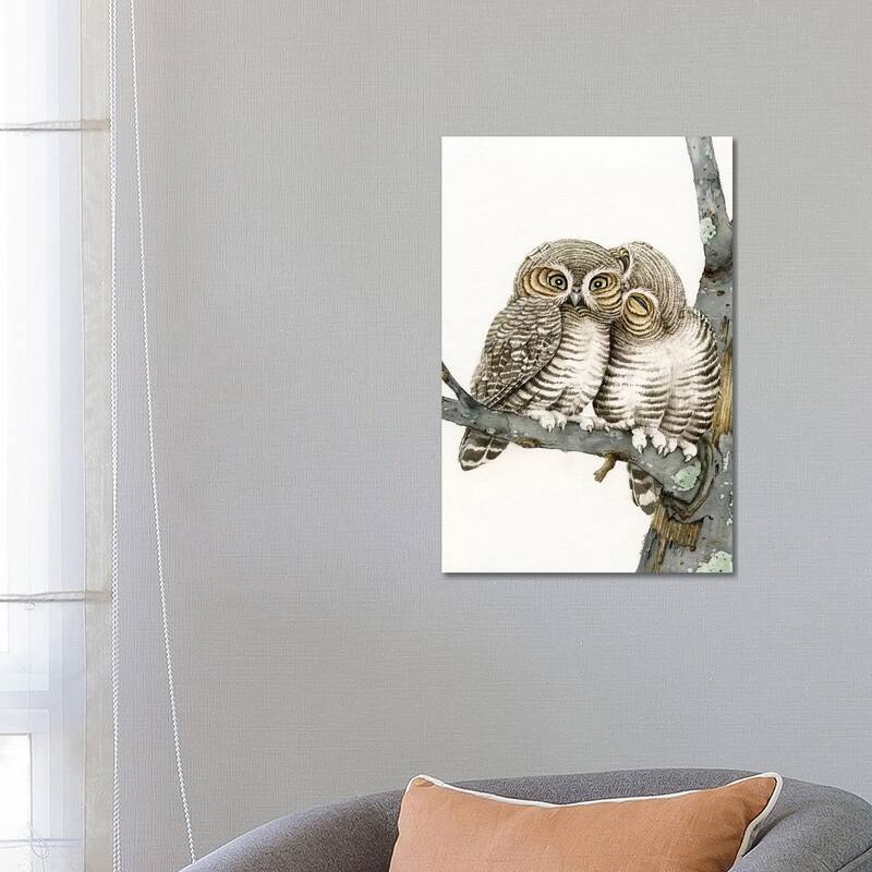 iCanvas "Owl Smooch" by Tracy Lizotte Canvas Print - 26x18x1.5