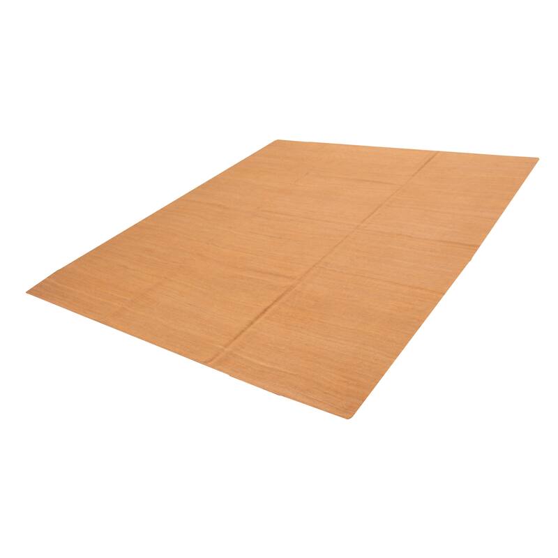 ECARPETGALLERY Flat-Weave Ankara FW Orange Wool Kilim - 10'4 x 12'0