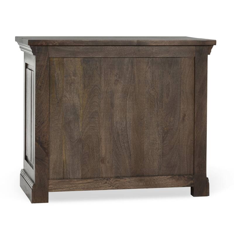 Classic Home Adelaide Three-Drawer Nightstand in Cocoa Brown