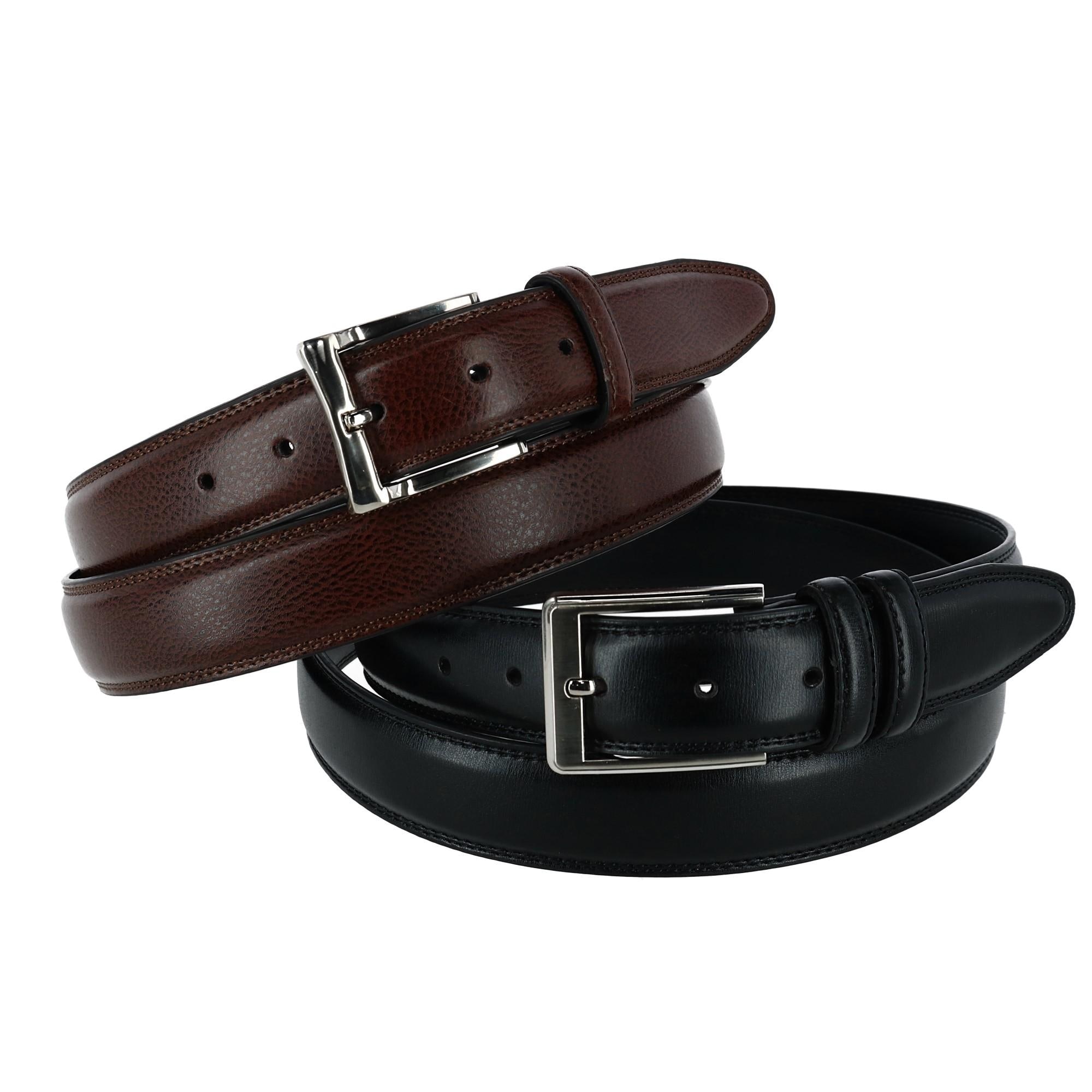 STACY ADAMS MEN/'S 30MM CROCO EMBOSSED LEATHER BELT BRUSHED GOLD BUCKLE NEW