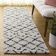 preview thumbnail 132 of 154, SAFAVIEH Arizona Shag Nevada 1.2-inch Thick Rug 2'3" x 8' Runner - Ivory/Slate