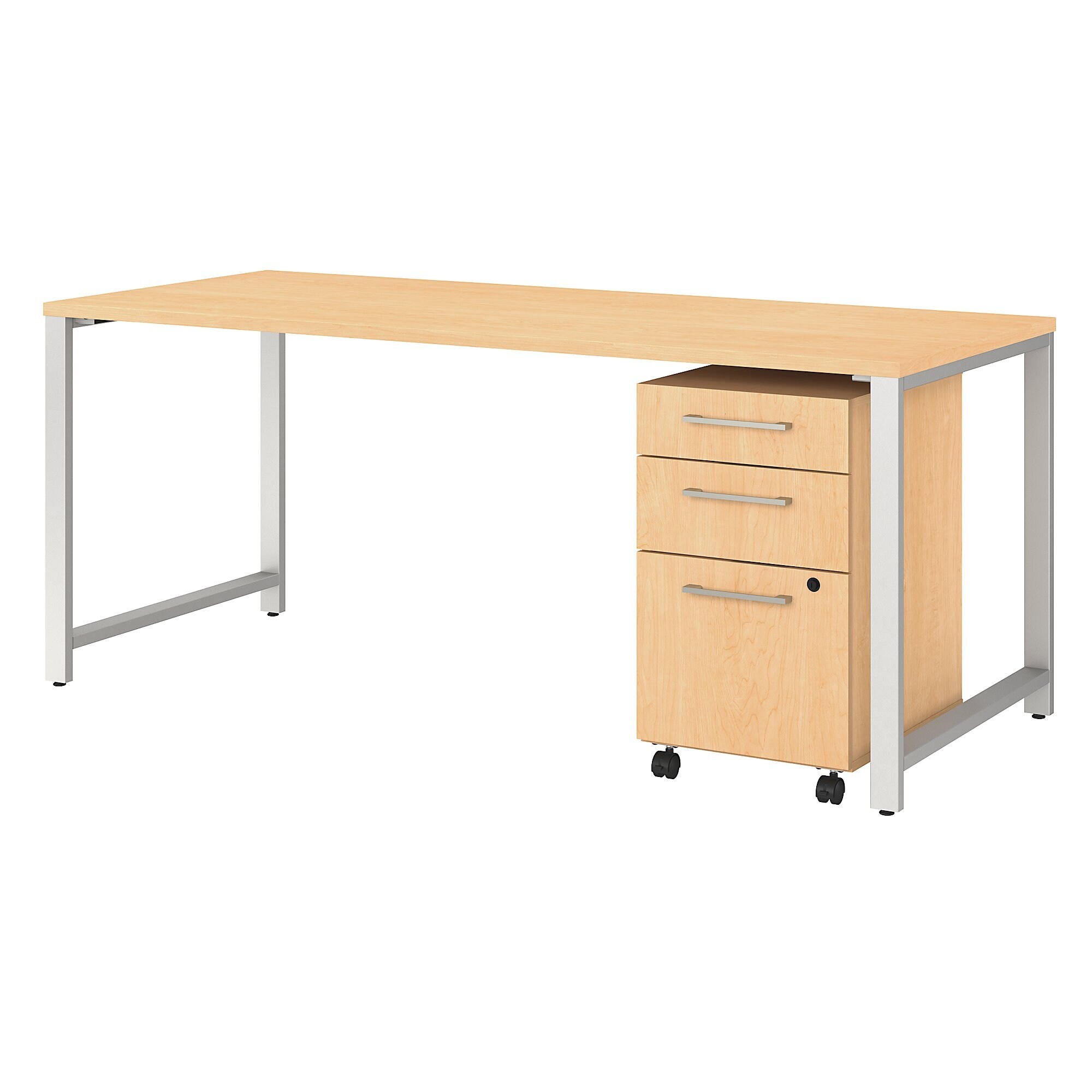 Shop Bush Business Furniture 400 Series 72w Table Desk With File Cabinet Overstock 28587167