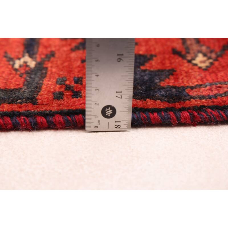 ECARPETGALLERY Hand-knotted Melis Vintage Red Wool Rug - 4'5 x 6'0