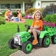 preview thumbnail 10 of 9, 12V Kids Ride On Tractor with Trailer Remote Control Electric Vehicle - 53.9 x 19.7 x 20.7 in