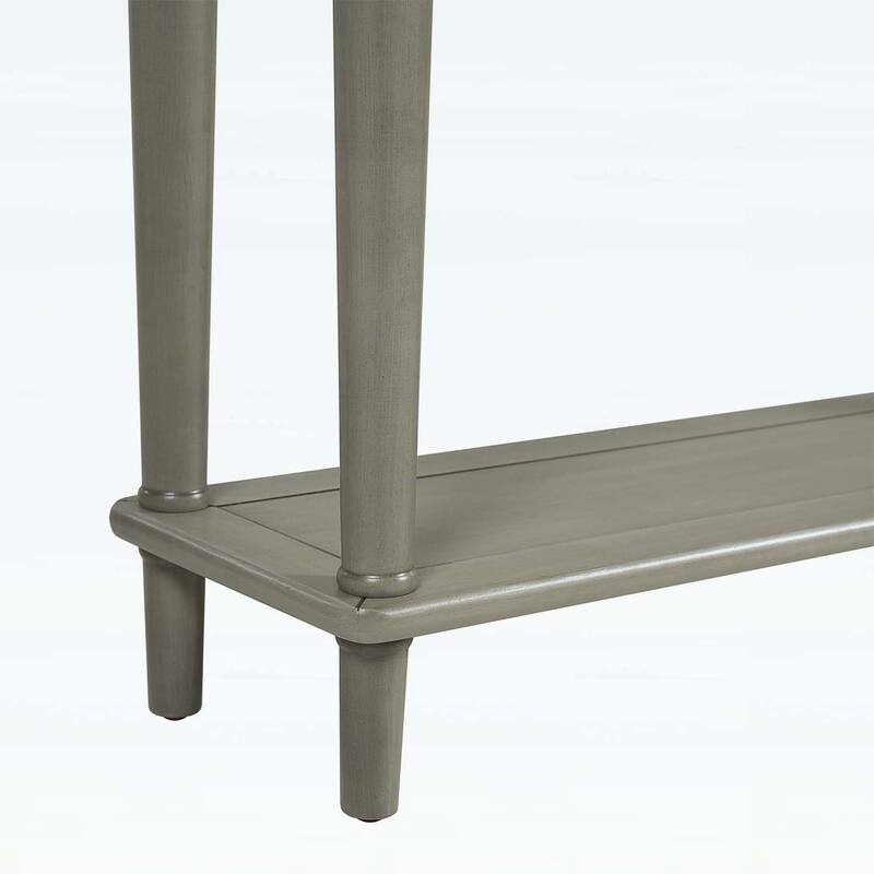 Retro Console Table with Open Shelf for Entryways,Living Rooms,and Hallways