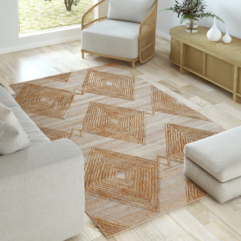 Sevita Natural Diamond Modern Area Rug