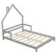 preview thumbnail 43 of 52, House-Shaped Headboard Floor Bed with Bed Platform