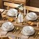 preview thumbnail 10 of 22, MALACASA GISELLE 16-Piece Stoneware Dinnerware Set, Service for 4