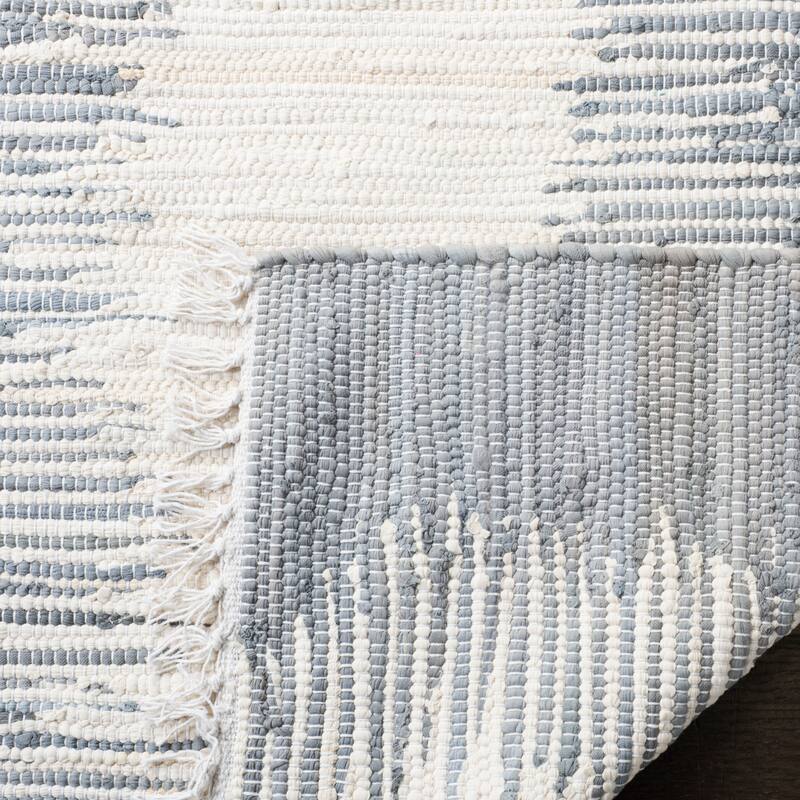 SAFAVIEH Handmade Flatweave Montauk Inguna Casual Cotton Rug - Grey - 4' x 6'