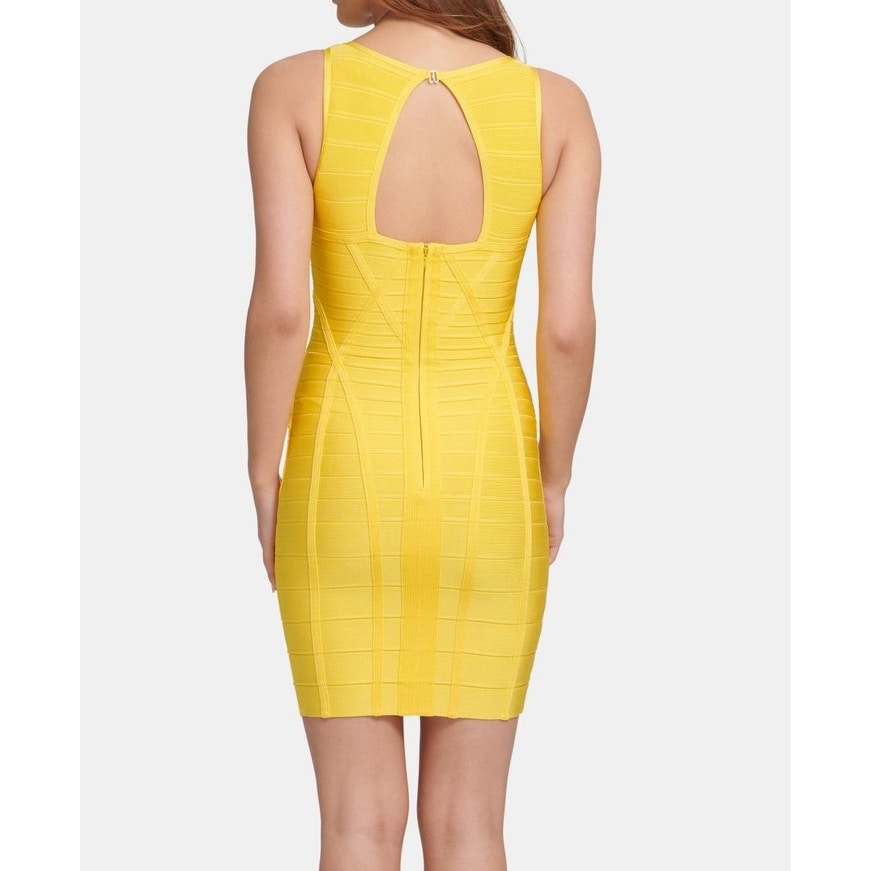 yellow bandage dress