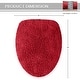 preview thumbnail 134 of 189, Home Weavers Waterford Collection Cotton Toilet Lid Rug | Elastic Fit | Fit Most Standard Toilet Lid | 18"x18"