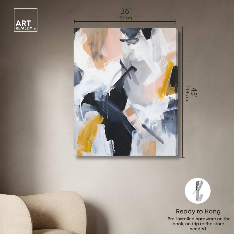 Rustic Noir Canvas by Art Remedy, Gallery Wrapped