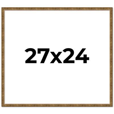27x24 Frame Gold Solid Wood Picture Frame - Complete Modern Photo