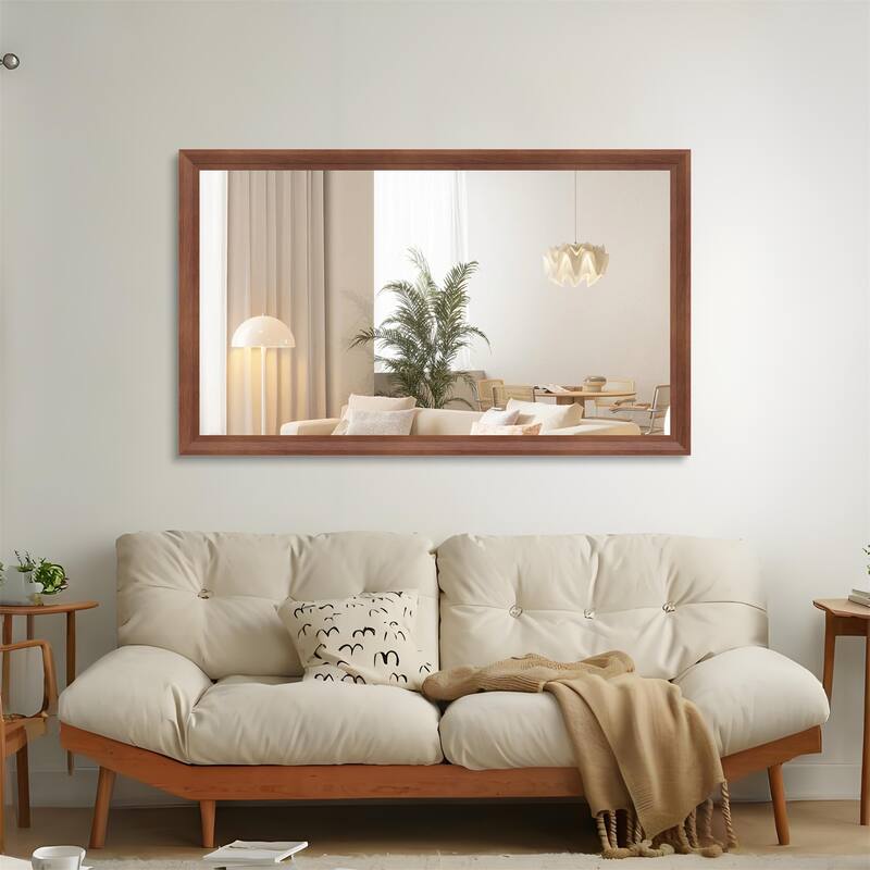 Yellow Coral Aluminum Frame Mirror 60x36 Inches