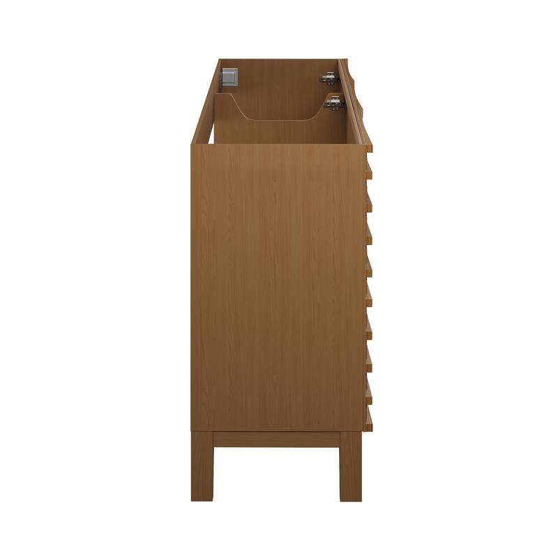 Cascade 48'' Bathroom Vanity In Brown Oak- Cabinet Only