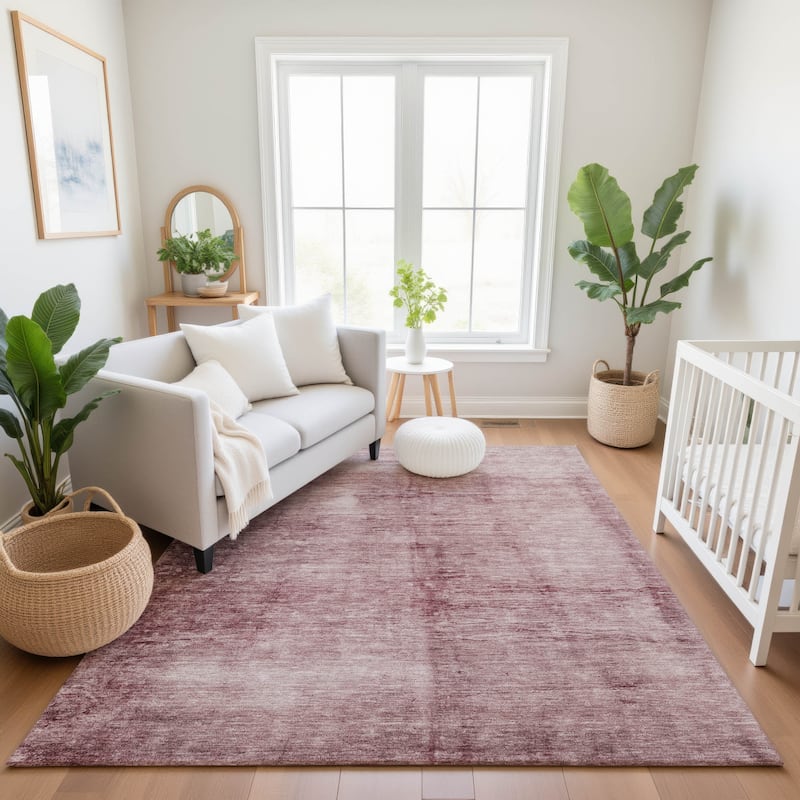 Premium Washable Super Soft Solid Ombre Mayfield Rug