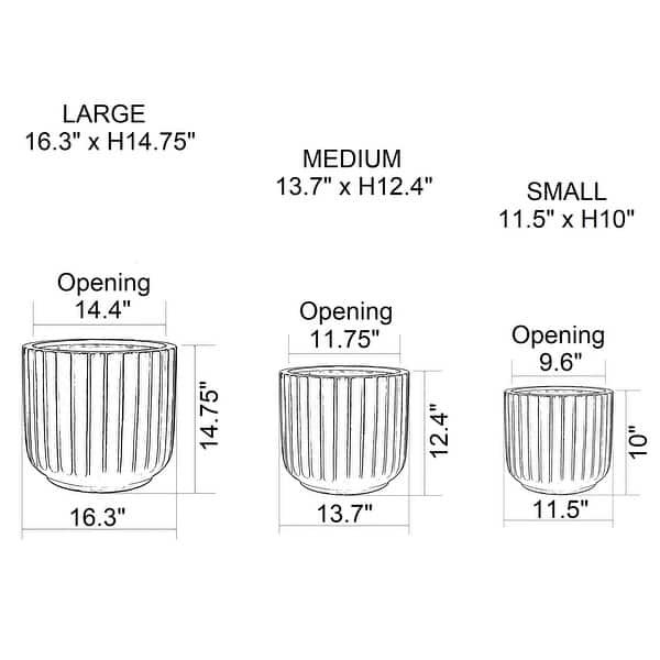 DreamPatio Garland Fiberstone Planter