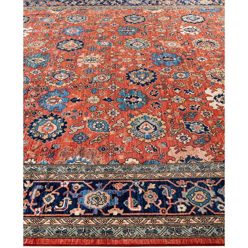 Serapi One-of-a-Kind Hand-Knotted Area Rug - Red - 9' 2" x 11' 10"