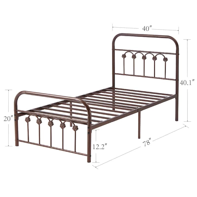 Modern Platform Bed Frame,Easy to Set Up-Twin/Full/Queen/King