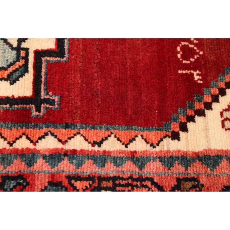 ECARPETGALLERY Hand-knotted Anatolian Vintage Dark Red Wool Rug - 3'3 x 6'5